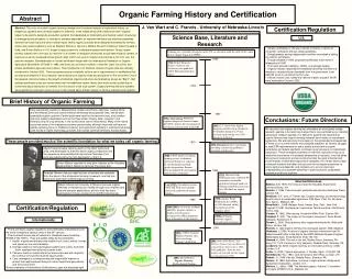 Organic Farming History and Certification