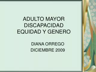 adulto mayor discapacidad equidad y genero