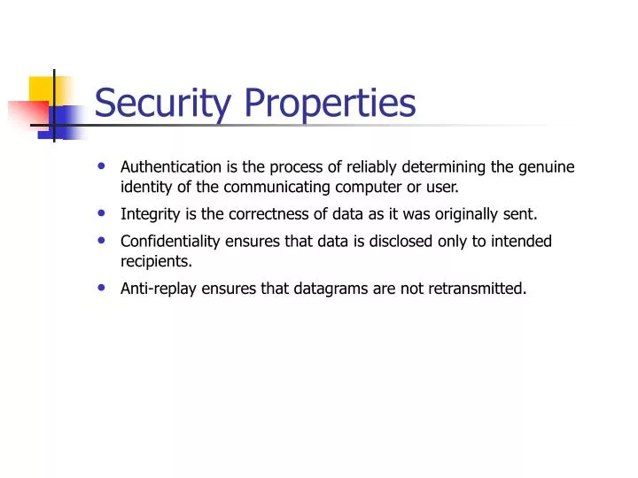 security properties
