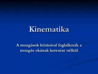 kinematika