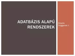 adatb zis alap rendszerek