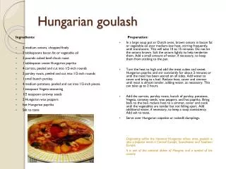 Hungarian goulash