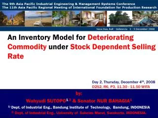 An Inventory Model for Deteriorating Commodity under Stock Dependent Selling Rate
