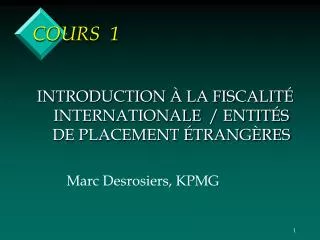 cours 1