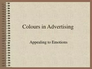 Colours in Advertising