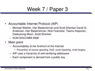 Week 7 / Paper 3