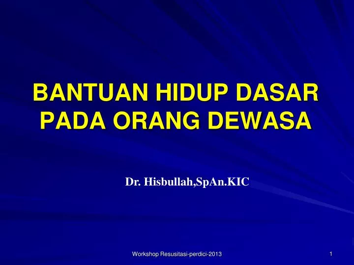 bantuan hidup dasar pada orang dewasa