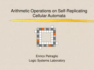 arithmetic operations on self replicating cellular automata