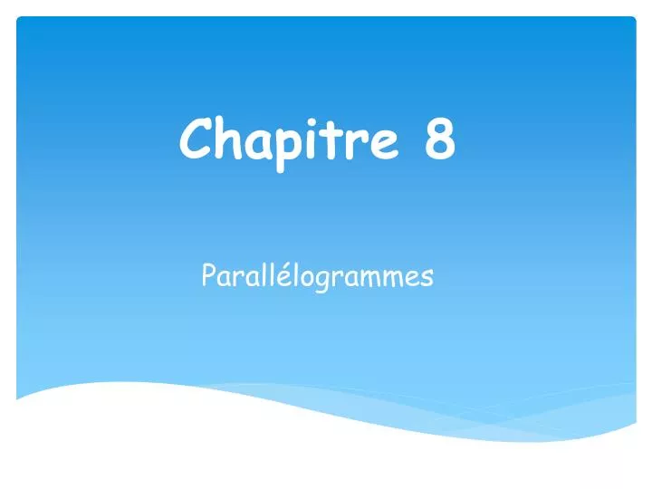 chapitre 8