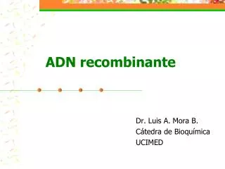 adn recombinante