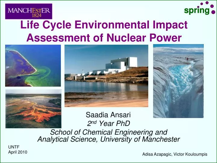 life cycle environmental impact assessment of nuclear power