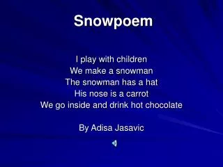 Snowpoem