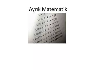 ayr k matematik