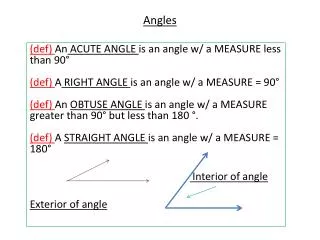 Angles