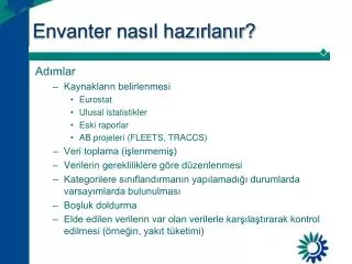 envanter nas l haz rlan r