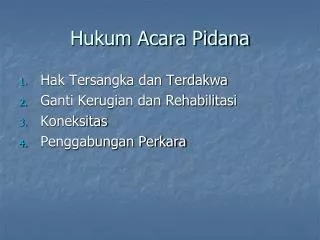hukum acara pidana