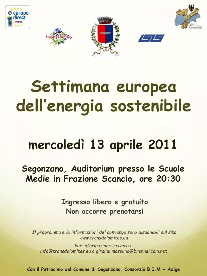 settimana europea dell energia sostenibile