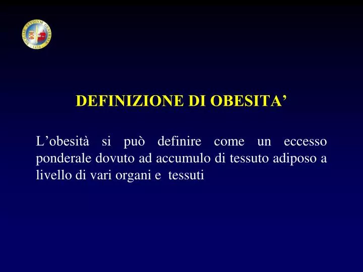 definizione di obesita