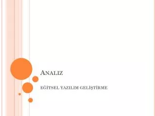 analiz