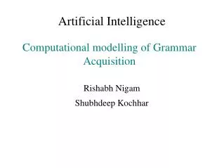 artificial intelligence