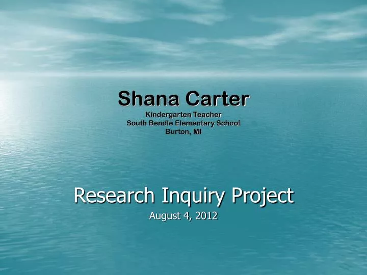 shana carter kindergarten teacher south bendle elementary school burton mi