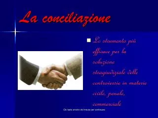 la conciliazione