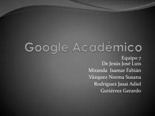 google acad mico