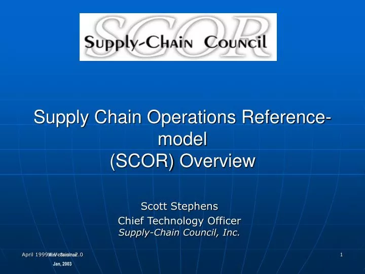 supply chain operations reference model scor overview
