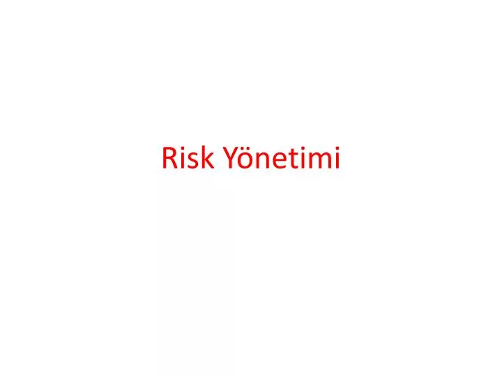 risk y netimi