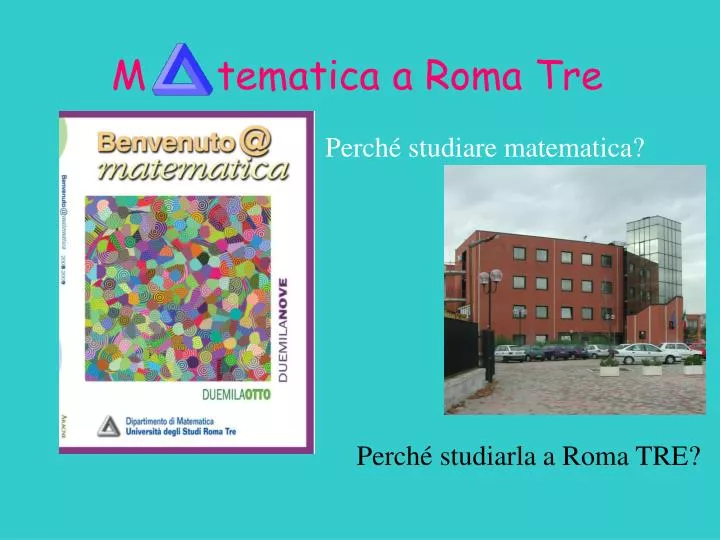 m tematica a roma tre