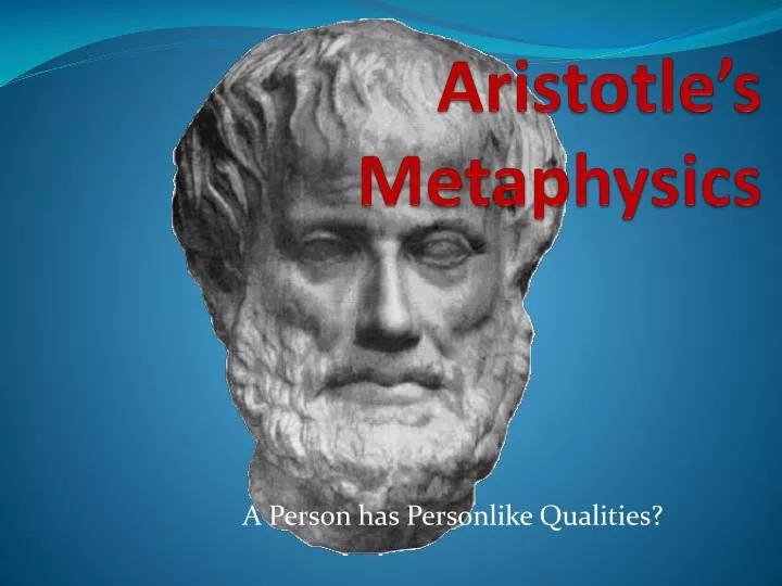 aristotle s metaphysics
