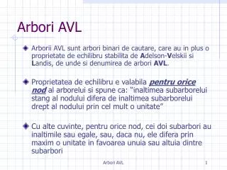 arbori avl