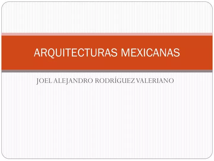 arquitecturas mexicanas