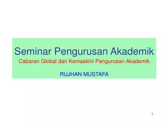 seminar pengurusan akademik