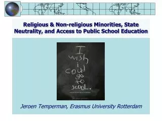Religious &amp; Non-religious Minorities, State Neutrality, and Access to Public School Education