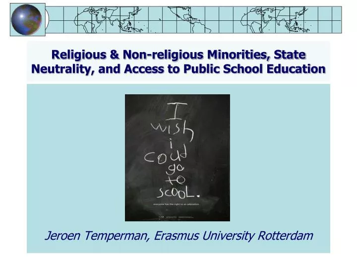 religious non religious minorities state neutrality and access to public school education
