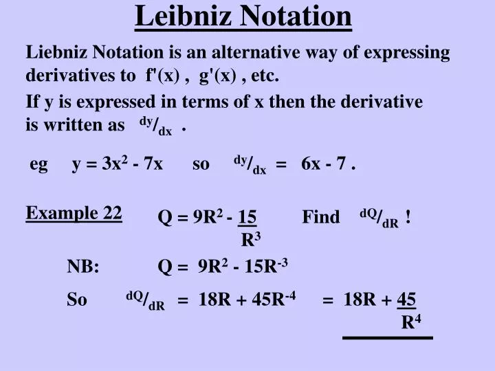 example calculus notation newton