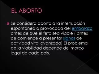 el aborto