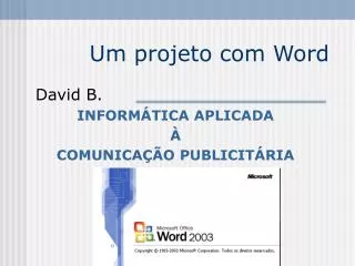 um projeto com word