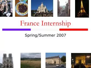 France Internship