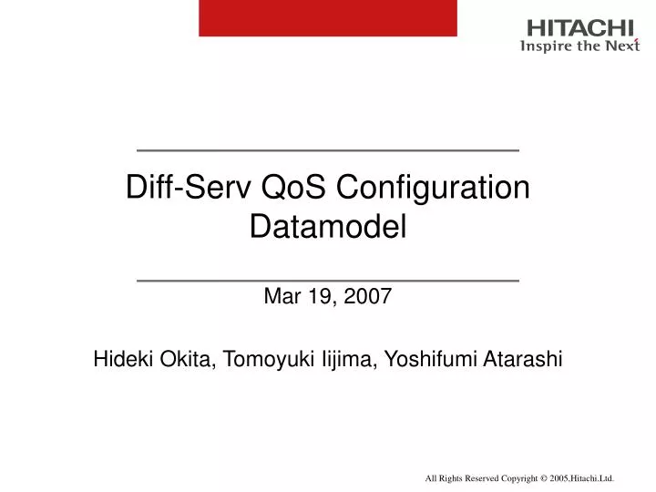 diff serv qos configuration datamodel
