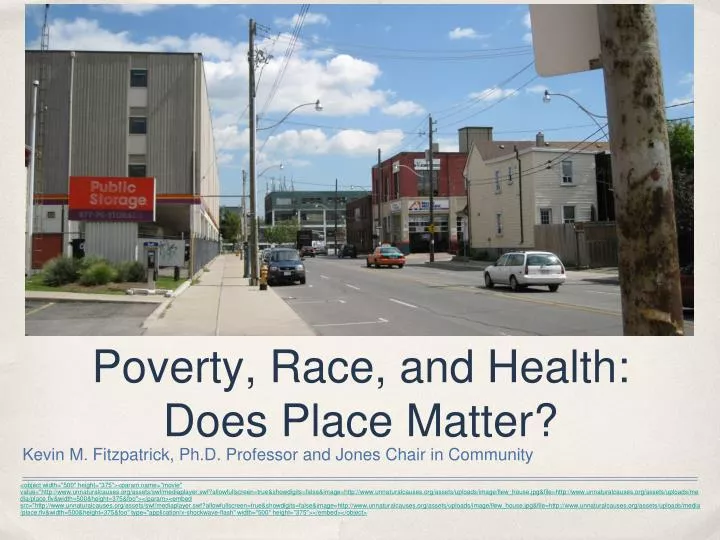 poverty race and health does place matter
