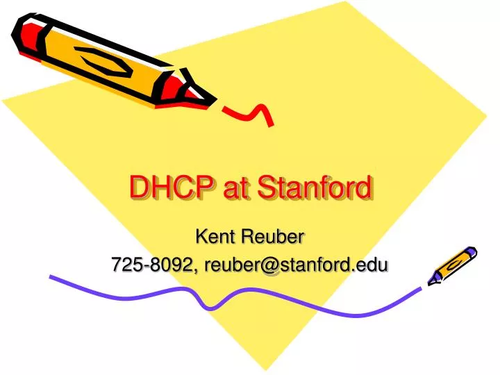 dhcp at stanford