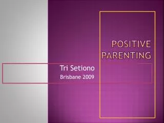 positive parenting