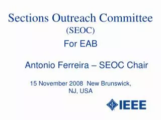 Sections Outreach Committee (SEOC)