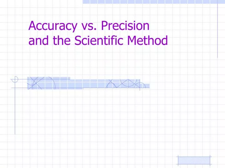 accuracy vs precision and the scientific method