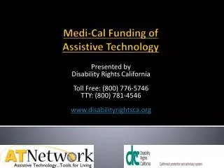 Medi-Cal Funding of Assistive Technology