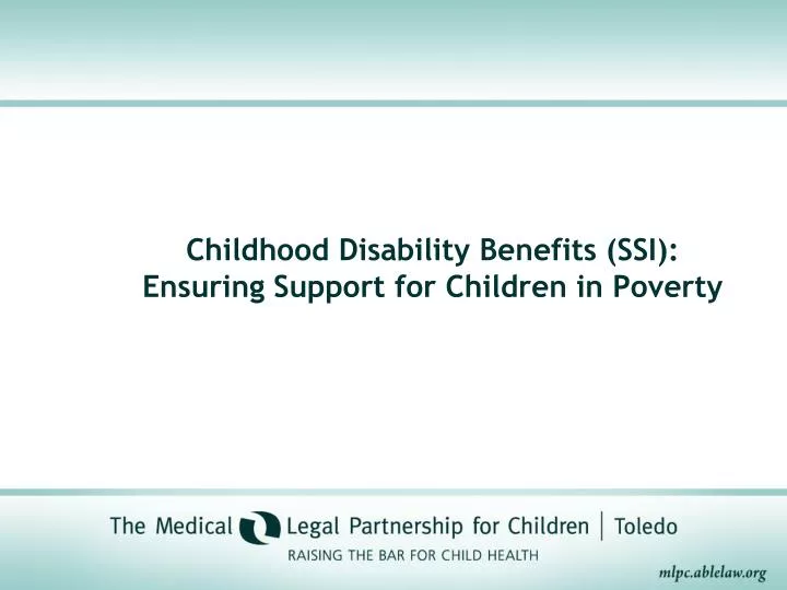 childhood disability benefits ssi ensuring support for children in poverty