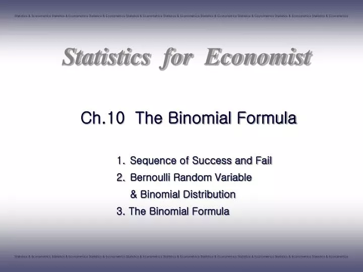 ch 10 the binomial formula