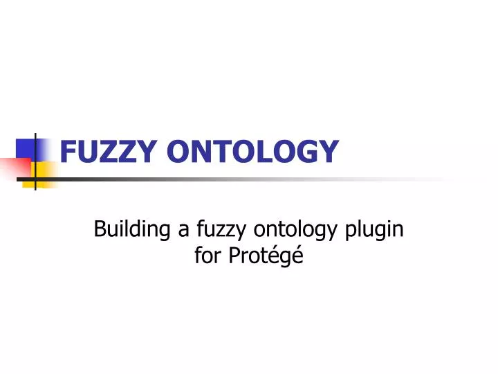 fuzzy ontology